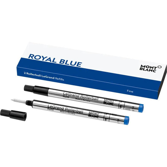 Montblanc 2 navullingen voor roller LeGrand (F) Royal Blue blauw 128227