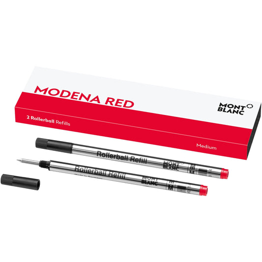 Montblanc 2 navullingen voor roller (M) rood Modena 124517
