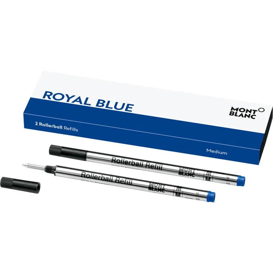 Montblanc 2 navullingen voor roller (M) Royal Blue blauw 128233