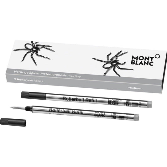 Montblanc 2 navullingen voor rollerball (M) Heritage Spider Grey (grijs) 118129