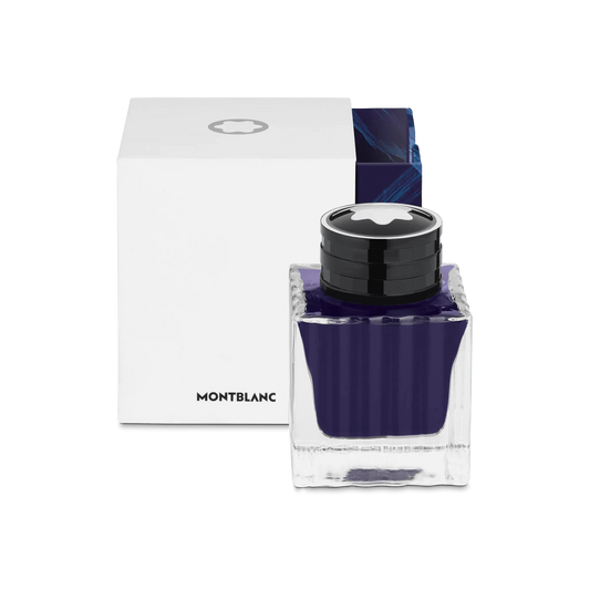 Montblanc inktfles 50ml blauw collectie Meisterstück Glacier blauw 129481
