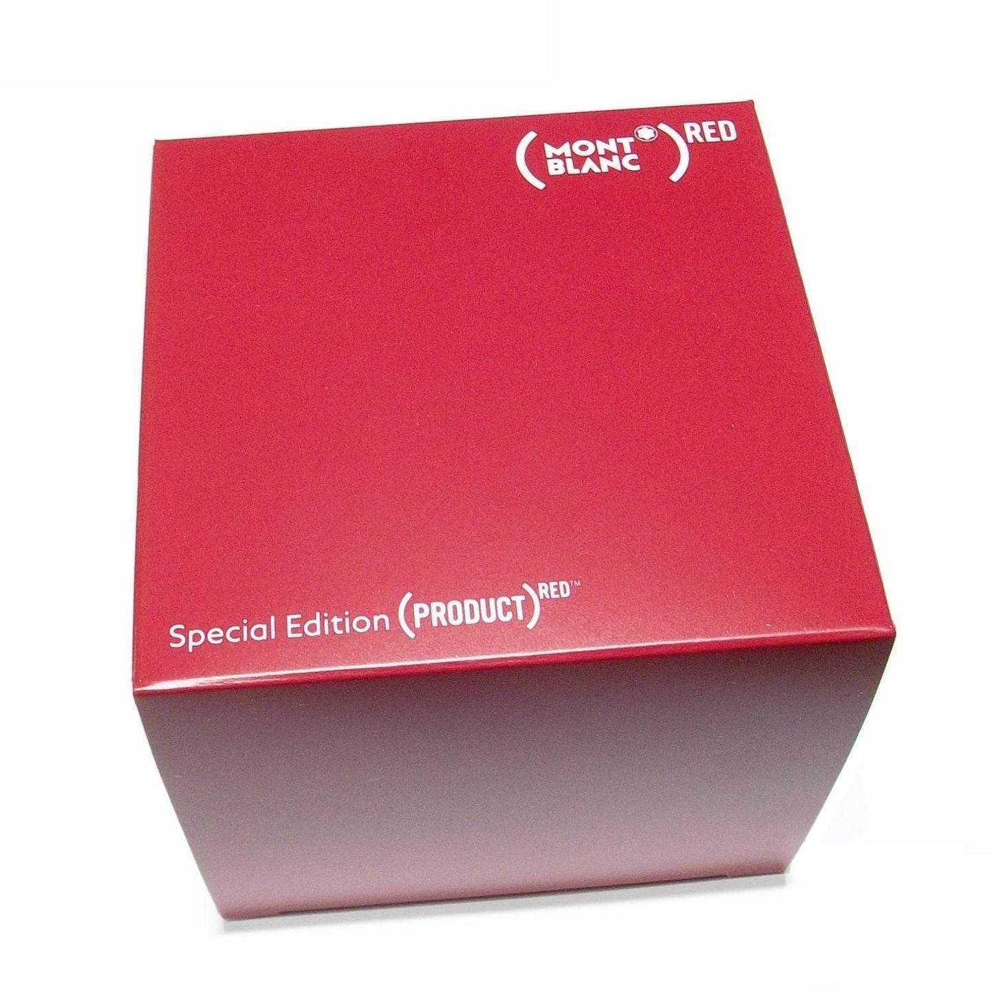 Montblanc herenarmband staal rood gevlochten leer (RED) maat L 118881 68