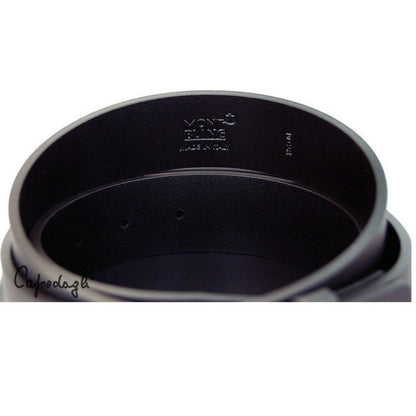 Montblanc riem Classic Line M Signature zwart 109771