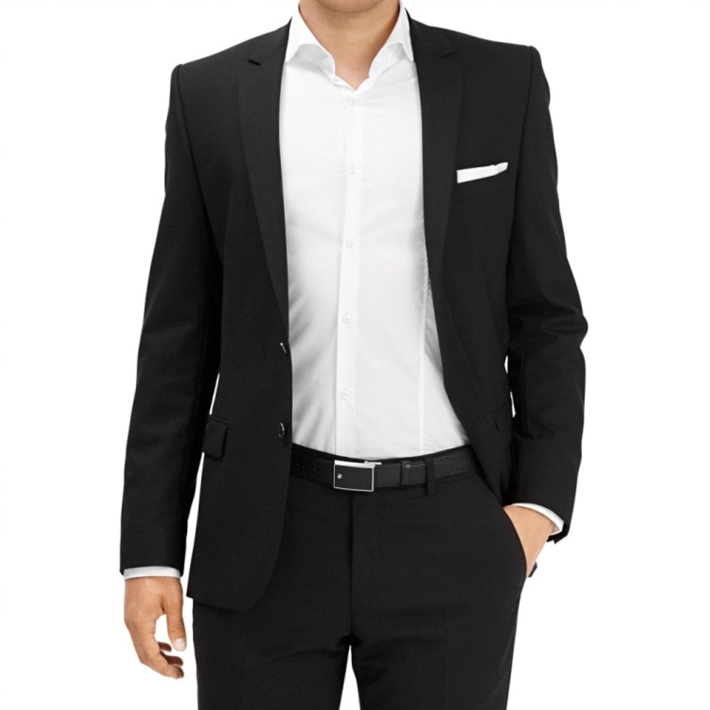 Montblanc verstelbare riem Sartorial zwart 114421