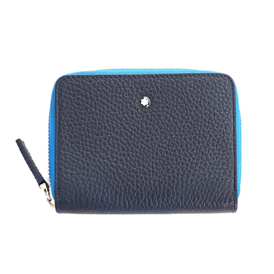 Montblanc telefoonaccessoire-etui 1 groot vak Meisterstück Soft Grain lichtblauw 124126