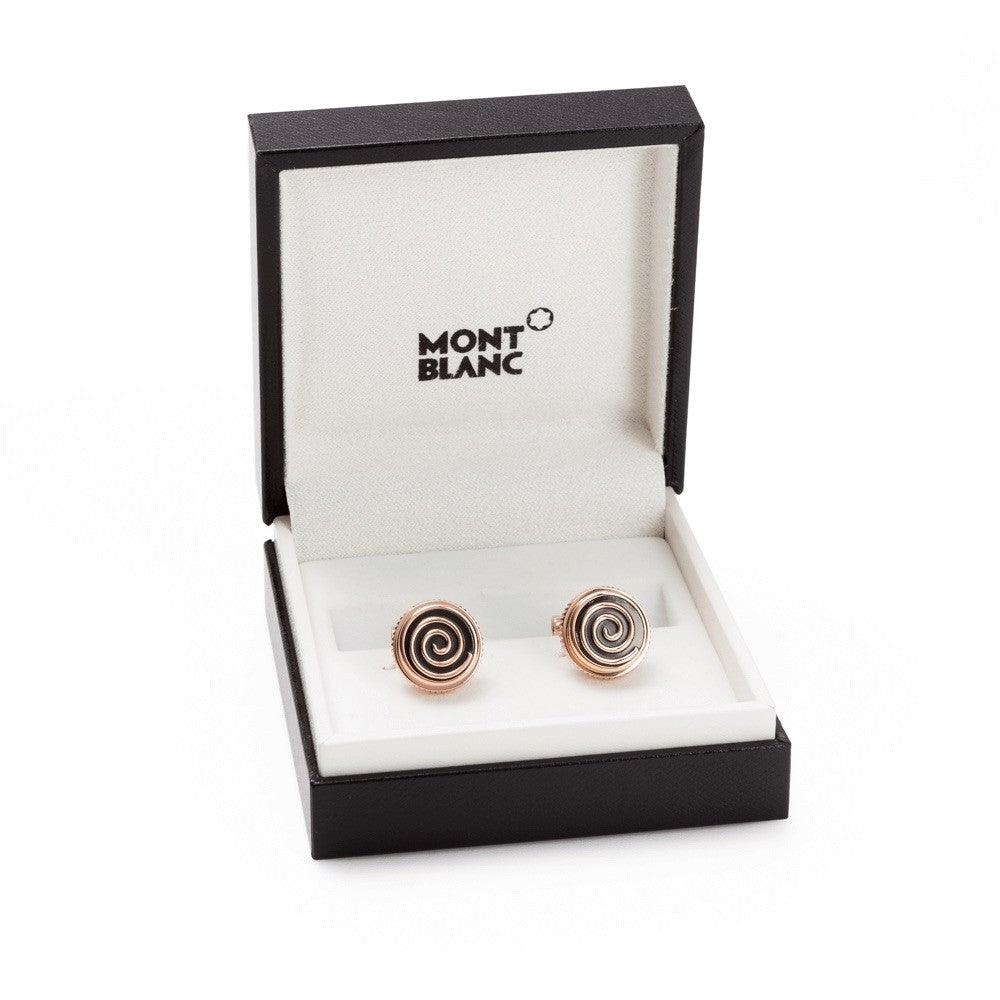 Montblanc manchetknopen Jazz Miles Davis staal PVD roségoud afwerking 114780