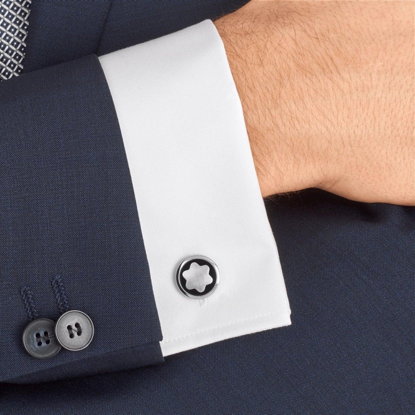 Montblanc manchetknopen Star staal 116661