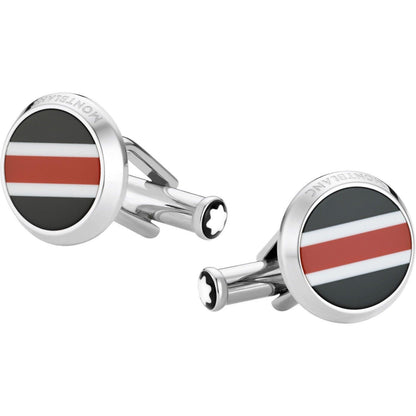 Montblanc Urban Spirit manchetknopen staal hars 118596