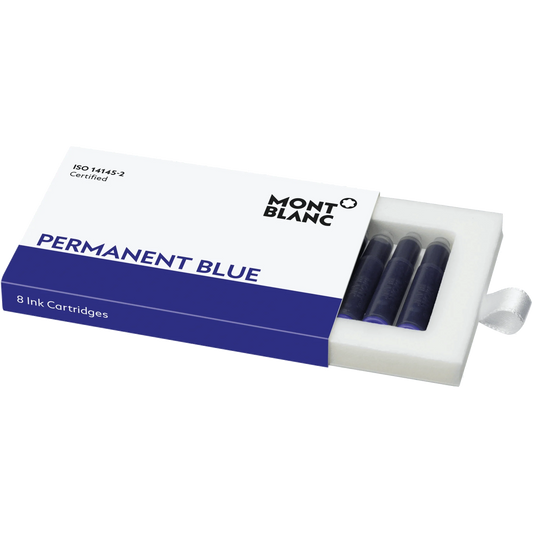 Montblanc Permanent Blue Inktpatronen 8 stuks 128208