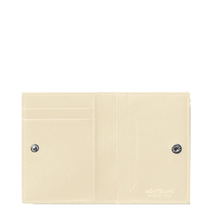 Montblanc mini portemonnee 4 vakken Meisterstück 4810 ivoor 130941