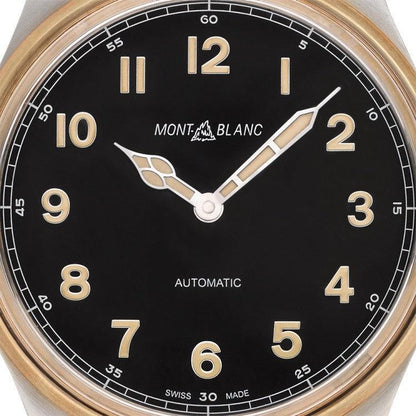 Montblanc horloge 1858 Automatic 44mm zwart automatisch staal en brons 116241