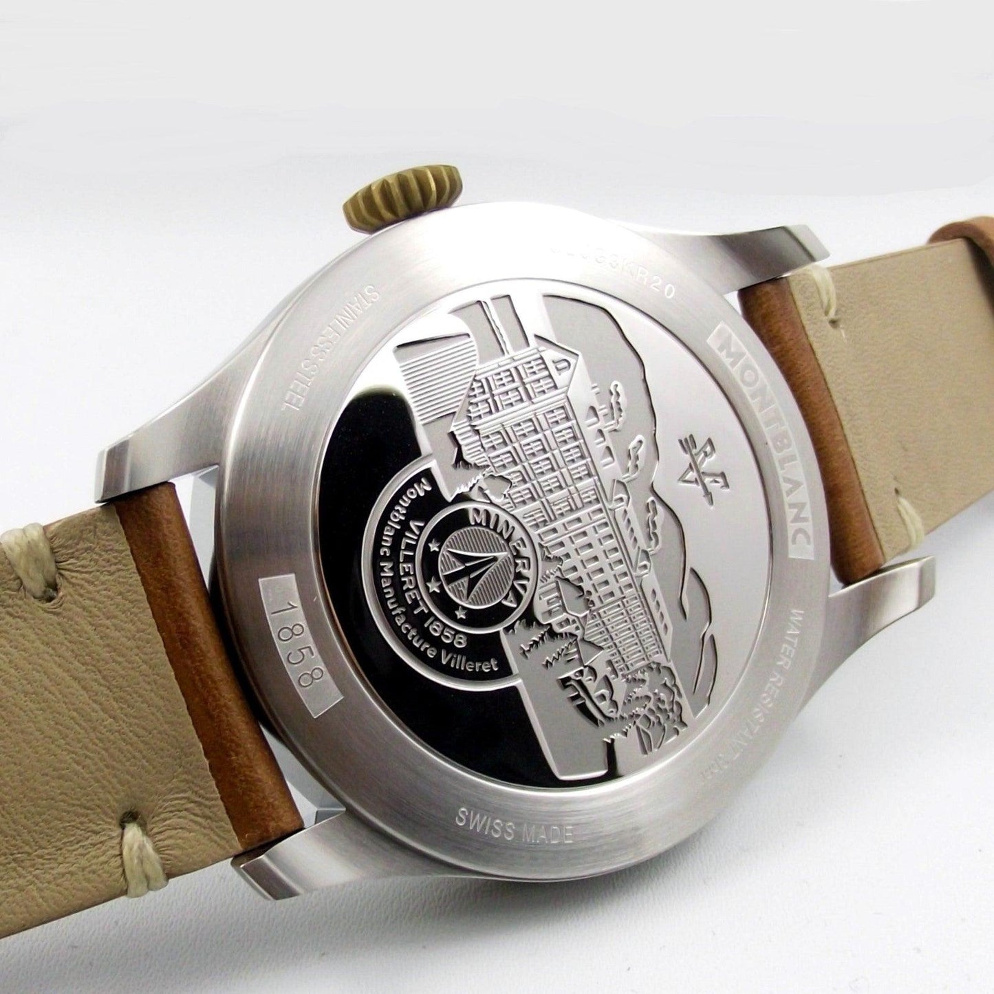 Montblanc horloge 1858 Automatic 44mm zwart automatisch staal en brons 116241