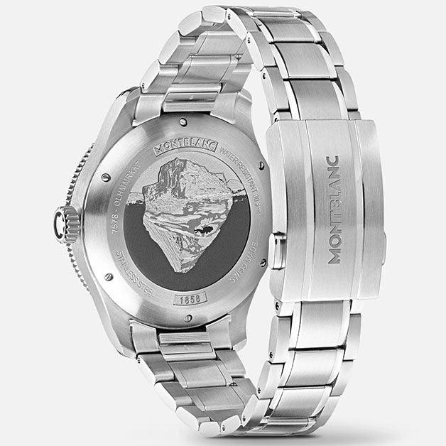Montblanc horloge 1858 Iced Sea Automatisch Datum 41mm grijs automatisch staal 130793