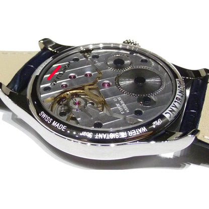Montblanc horloge 1858 Manual Small Second 44mm blauw handopwinding staal 113702