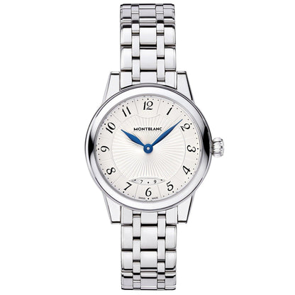 Montblanc horloge Bohème Date Lady 27mm zilver quartz staal 111207