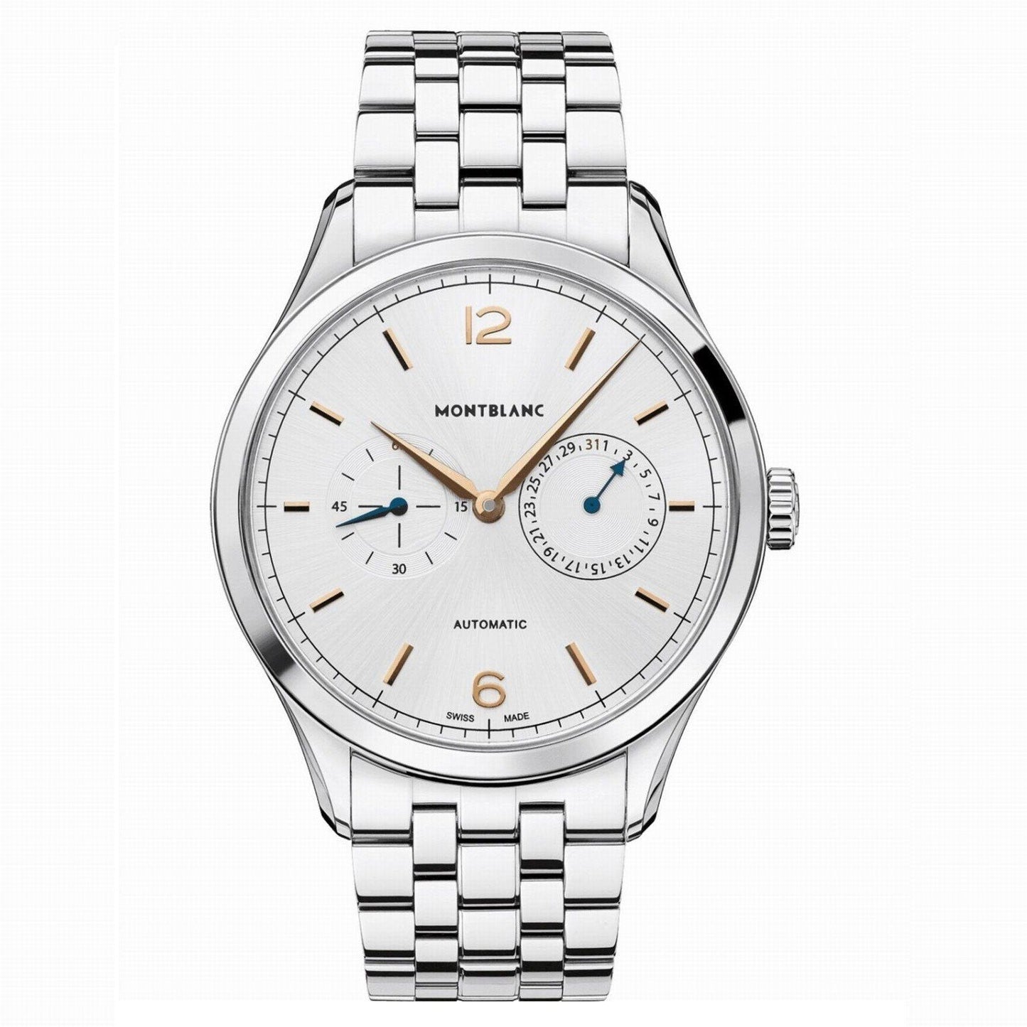 Montblanc horloge Heritage Chronometrie 40mm zilver automatisch staal 114873