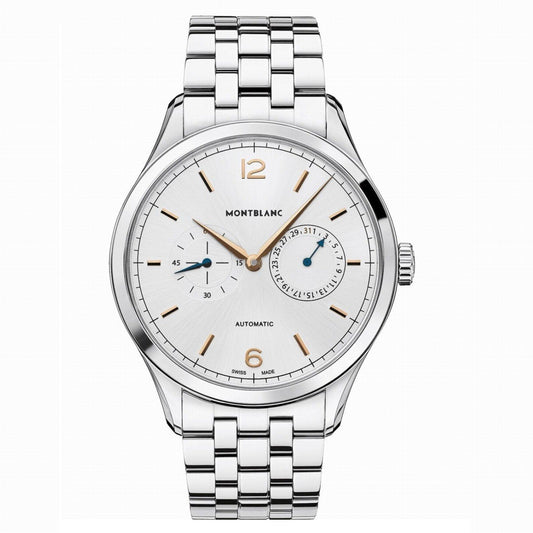 Montblanc horloge Heritage Chronometrie 40mm zilver automatisch staal 114873