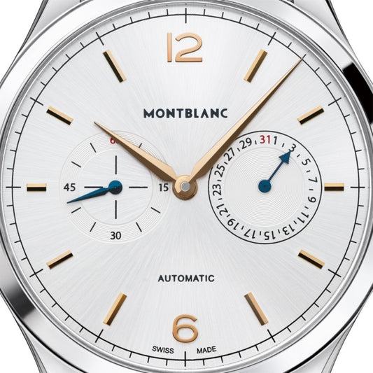 Montblanc horloge Heritage Chronometrie 40mm zilver automatisch staal 114873