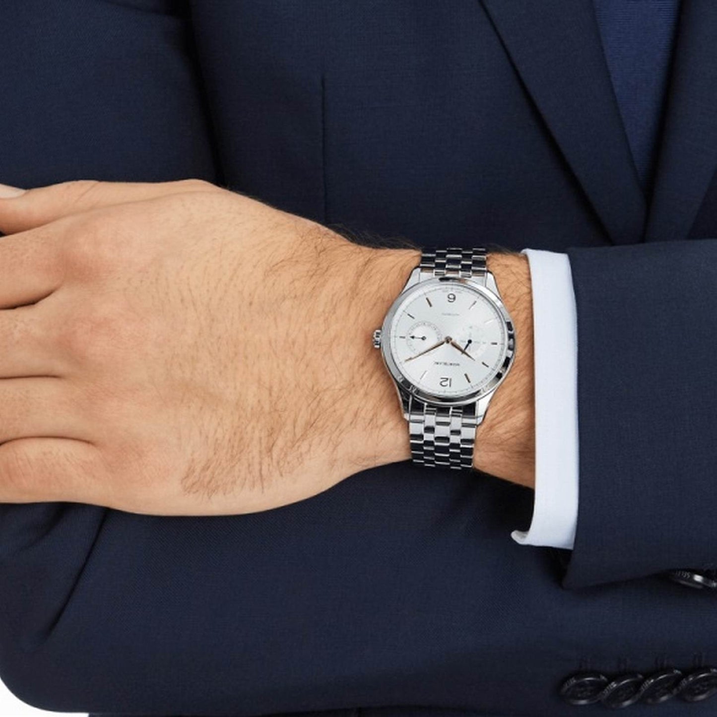 Montblanc horloge Heritage Chronometrie 40mm zilver automatisch staal 114873