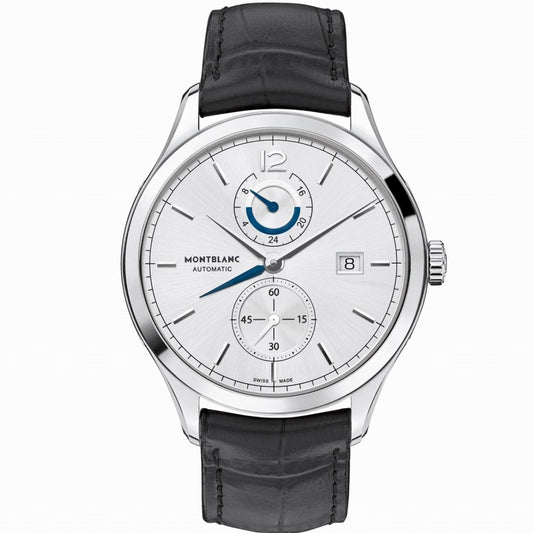 Montblanc horloge Heritage Chronometrie Dual Time 41mm zilver automatisch staal 112540