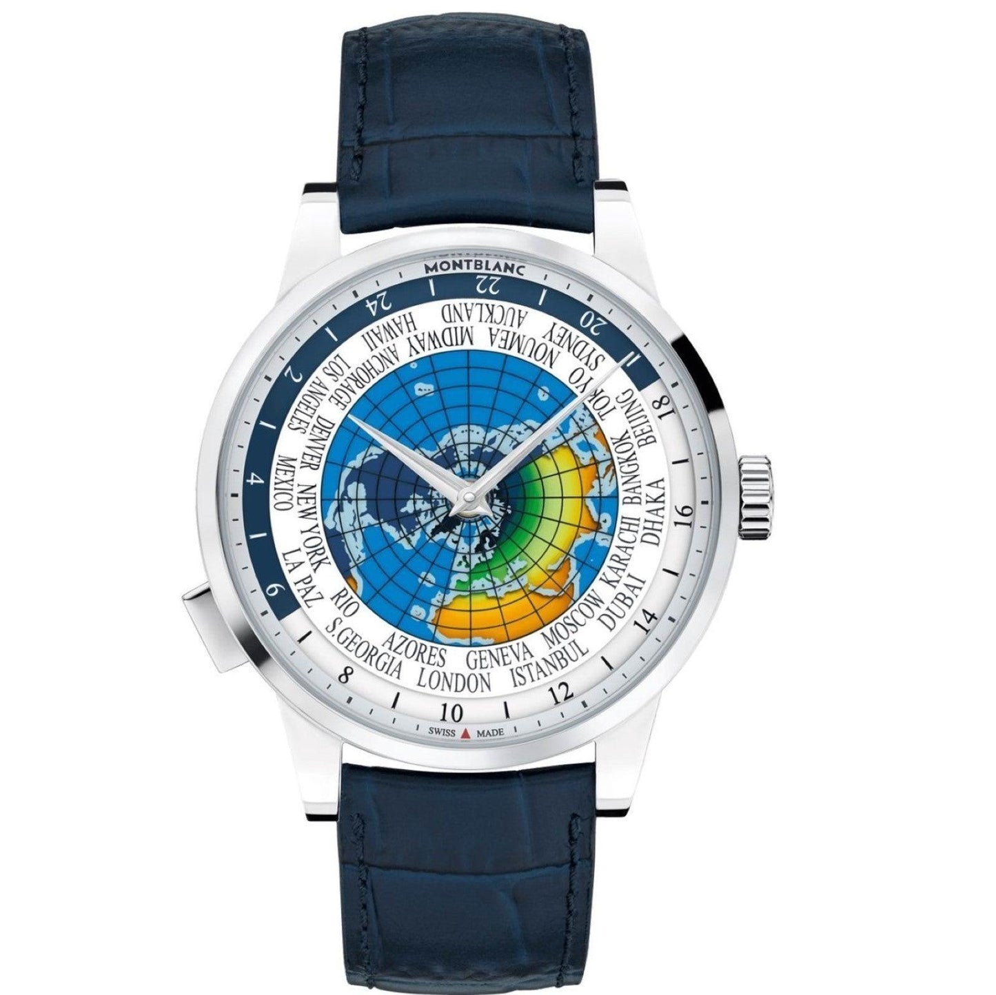 Montblanc horloge Heritage Spirit Orbis Terratum Latino Unicef limited edition automatisch staal 116533