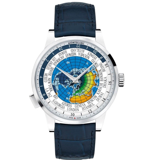 Montblanc horloge Heritage Spirit Orbis Terratum Latino Unicef limited edition automatisch staal 116533