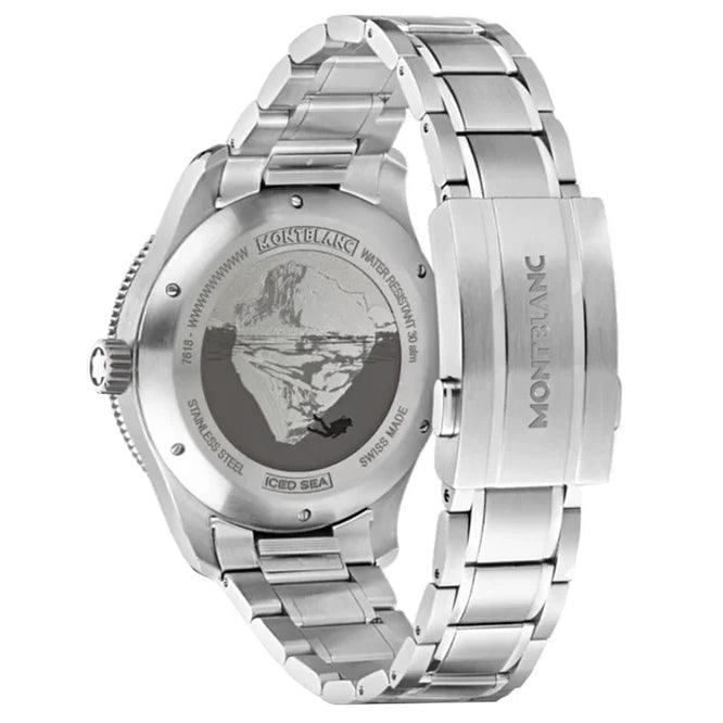 Montblanc horloge Iced Sea Date 41mm bordeaux automatisch staal 132291