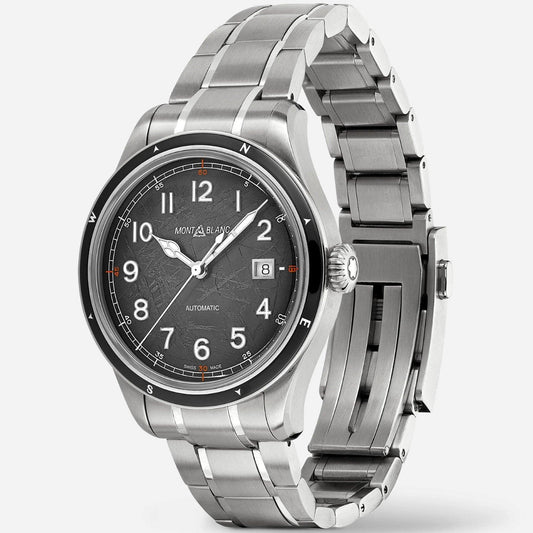 Montblanc orologio Montblanc 1858 Automatic Date 0 Oxygen The 8000  41mm grigio automatico acciaio 130984