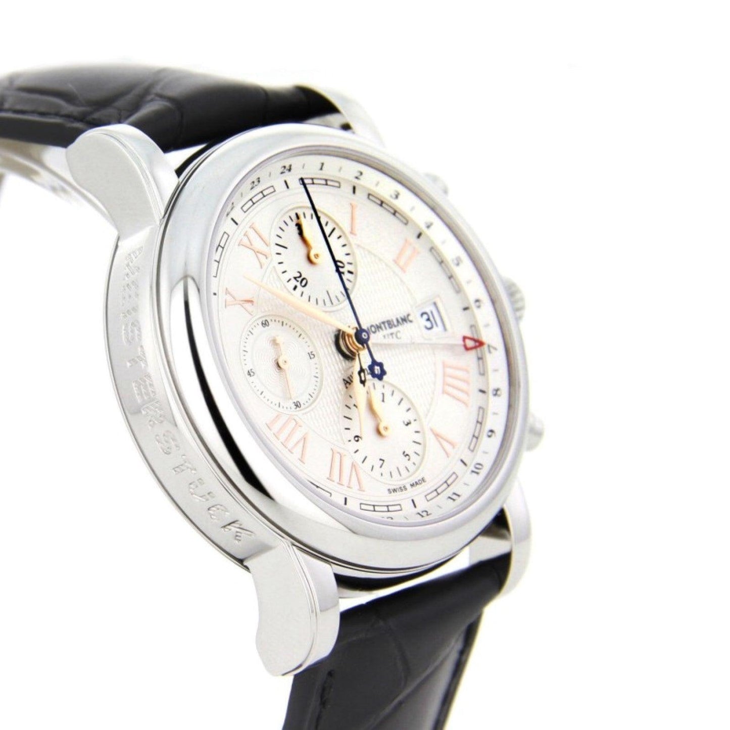 Montblanc horloge Star Roman Chronograph UTC Carpe Diem speciale editie 42mm zilver automatisch staal 113880