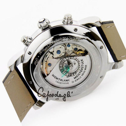 Montblanc horloge Star Roman Chronograph UTC Carpe Diem speciale editie 42mm zilver automatisch staal 113880