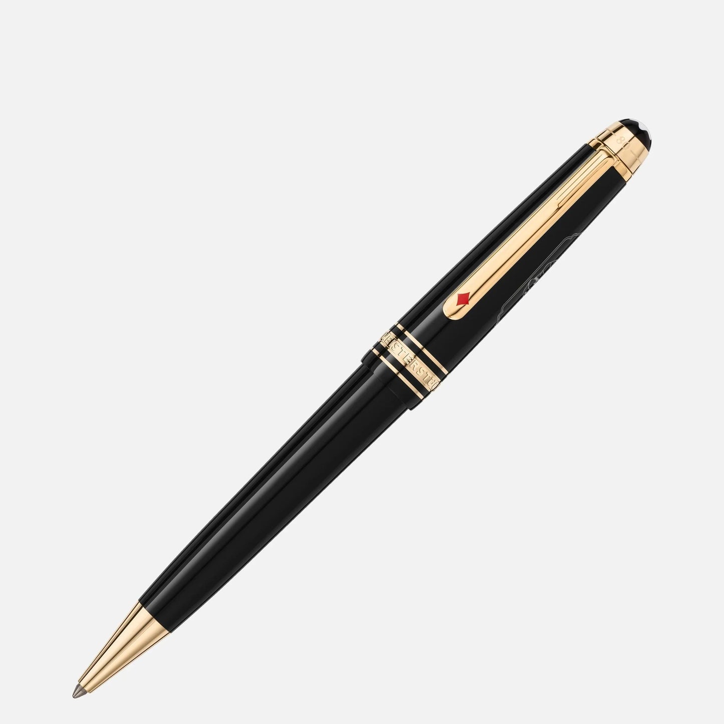 Montblanc Midsize balpen Meisterstück Around the World in 80 Days donkergrijs 128380