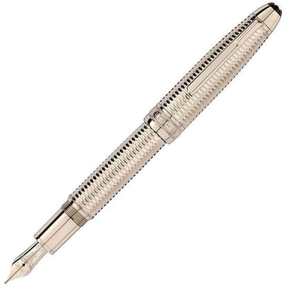 Montblanc vulpen Meisterstück Geometry Solitaire LeGrand gouden afwerking kenmerk punt M 118101