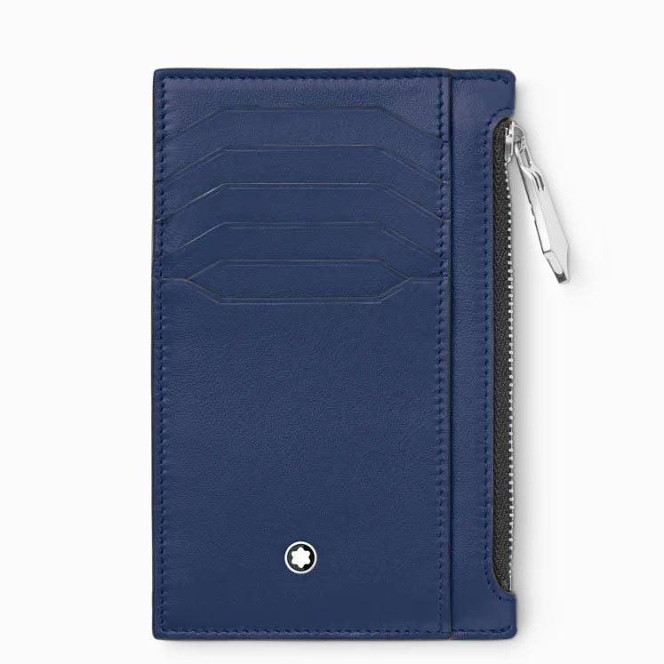 Montblanc kaarthouder 8 vakken met rits Meisterstück blauw 131698