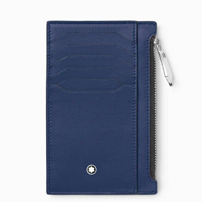 Montblanc kaarthouder 8 vakken met rits Meisterstück blauw 131698