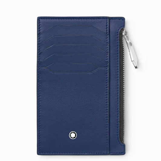 Montblanc kaarthouder 8 vakken met rits Meisterstück blauw 131698