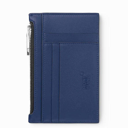 Montblanc kaarthouder 8 vakken met rits Meisterstück blauw 131698
