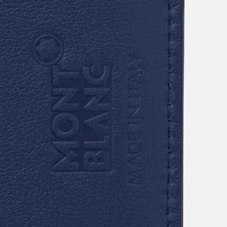 Montblanc kaarthouder 8 vakken met rits Meisterstück blauw 131698