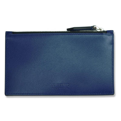 Montblanc kaarthouder met rits Meisterstück blauw 130453