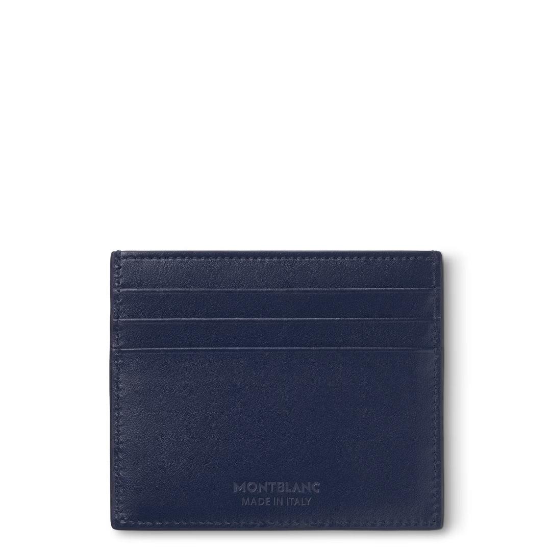 Montblanc portemonnee Meisterstück 6cc Ink blue 131694