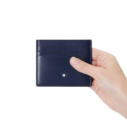 Montblanc portemonnee Meisterstück 6cc Ink blue 131694