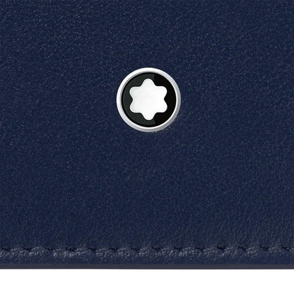 Montblanc portemonnee Meisterstück 6cc Ink blue 131694