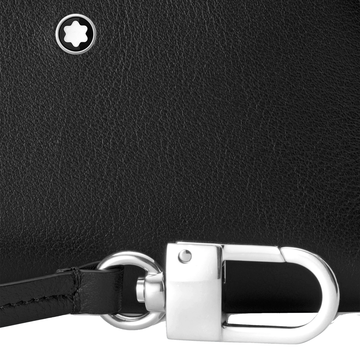 Montblanc sleutelhanger 2 openingen Meisterstück Selection Soft zwart 129700