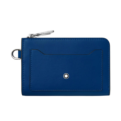 Montblanc sleutelhanger Meisterstück blauw met 4 vakken 129690