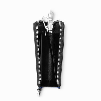 Montblanc sleutelhanger Meisterstück blauw met 4 vakken 129690