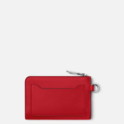 Montblanc sleutelhanger Meisterstück met 4 vakken rood/zwart 129691