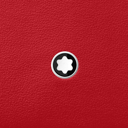 Montblanc sleutelhanger Meisterstück met 4 vakken rood/zwart 129691