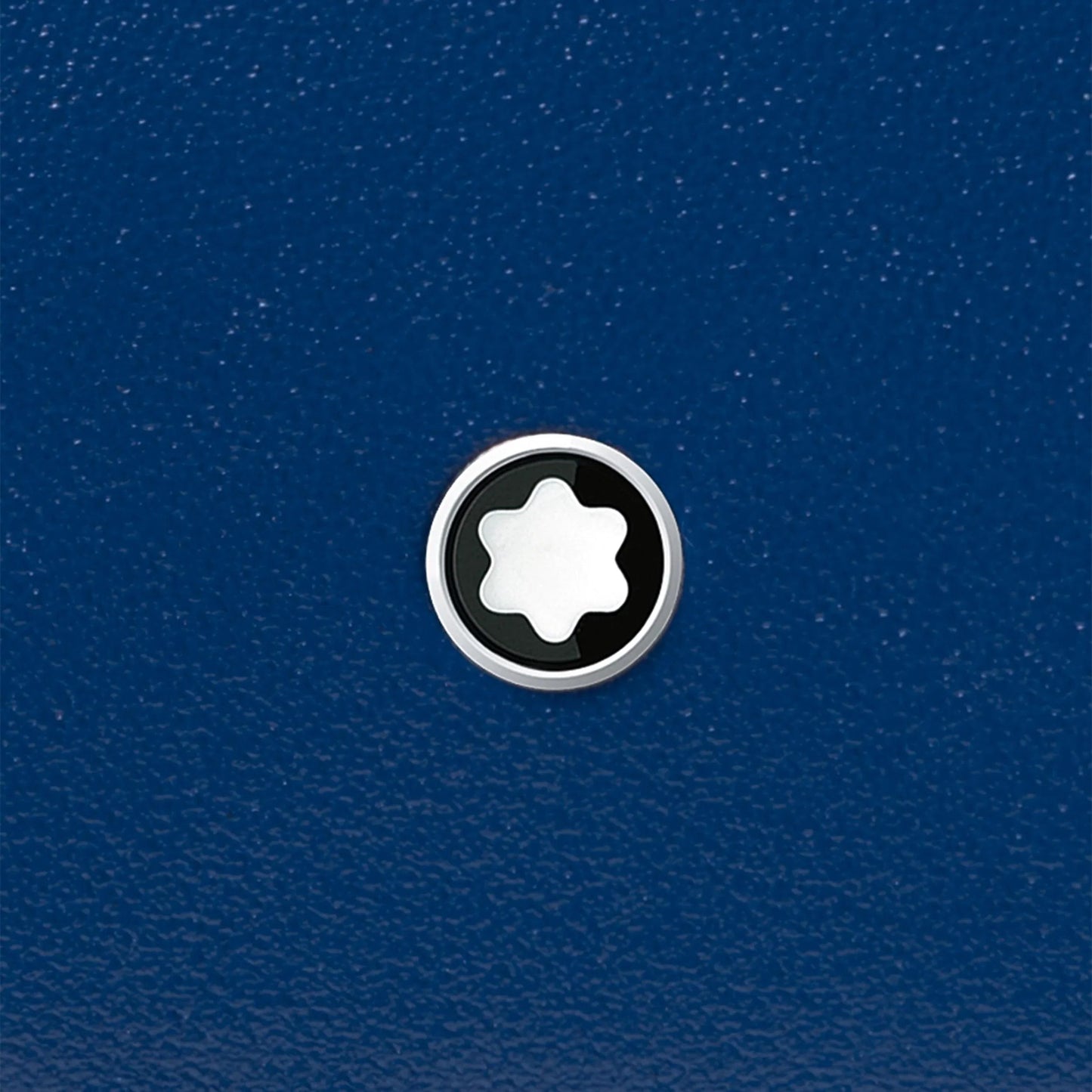 Montblanc compacte portemonnee met 6 vakken Meisterstück zwart/blauw 129678
