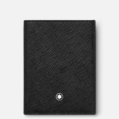 Montblanc mini portemonnee 4 vakken Montblanc Sartorial zwart 130321