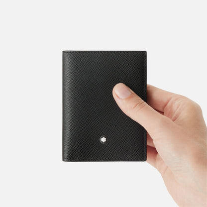 Montblanc mini portemonnee 4 vakken Montblanc Sartorial zwart 130321