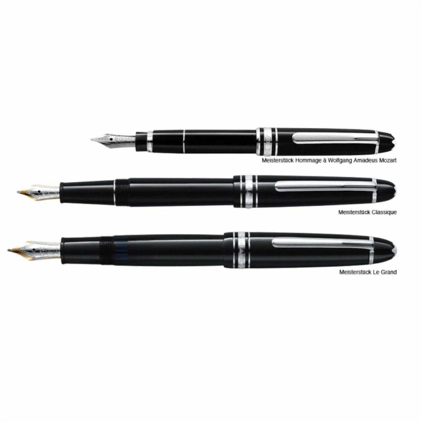 Montblanc vulpen Meisterstuck Platinum Hommage a W.A. Mozart punt F 107705